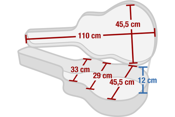 Rocktile Gitaarhoes Jumbo Jazz Style image 7