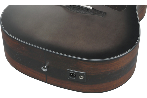 Ibanez AAD70CE-TBN Westerngitaar Charcoal Burst Top image 7
