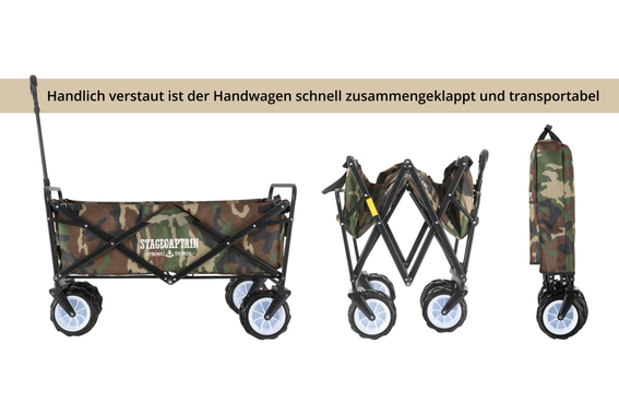 Stagecaptain BW-907 CA Bollycart Bollerwagen ohne Dach Camouflage  - Retoure (Zustand: sehr gut) image 7