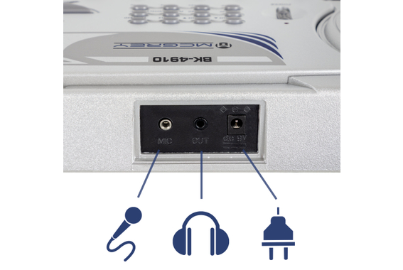 McGrey BK-4910SR Keyboard Met 49 Toetsen En Notenhouder Zilver image 7