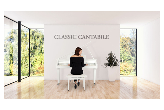 Classic Cantabile GP-A 810 Digitalflügel weiß Hochglanz Set image 7