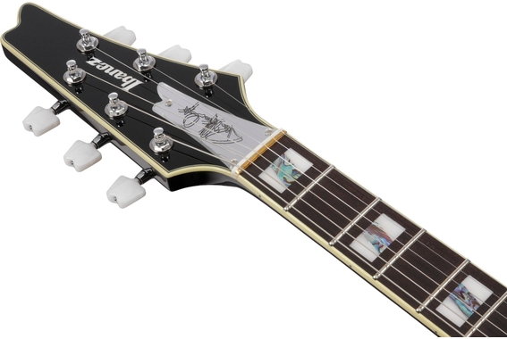 Ibanez PS3CM Paul Stanley Black Cracked Mirror image 7