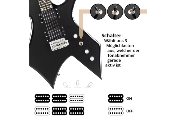 Rocktile Warhead E-Gitarre AK20GR Set image 7