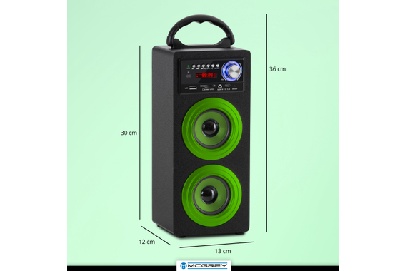 McGrey BS-20 Beachside Enceinte Bluetooth Verte image 7
