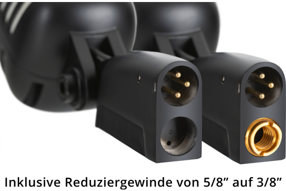 Pronomic DM-66BK/WH Elvis Dynamisches Mikrofon Schwarz/Weiß Set image 7