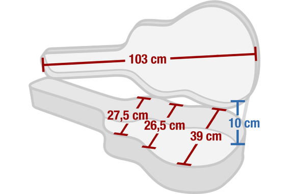 Rocktile Gitaarkoffer voor Halvakoustische Gitaar ES-Style II image 7