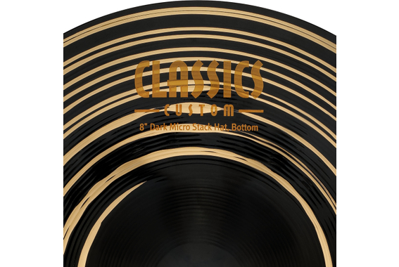 Meinl CC8DAH Classics Custom Dark Micro Stack Hats 8" image 7