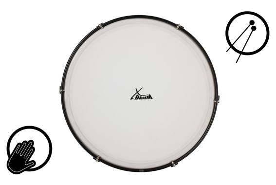 XDrum HTM-12K 12" Handtrommel met kunststofvel image 7