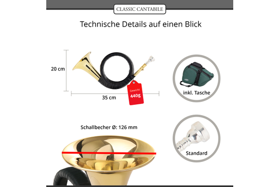 Classic Cantabile FPH-100 Fürst-Pless-Horn  - Retoure (Zustand: sehr gut) image 7