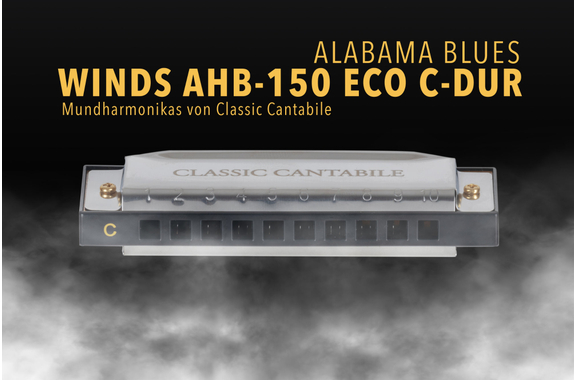 Classic Cantabile AHB-150 ECO Alabama Blues Harmonica C Major image 7