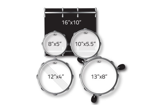 Pearl RSJ465C/C31 Roadshow JR Drumkit Jet Black image 7