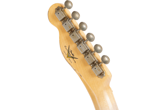 Fender Custom Shop Limited Edition '50s "Cocked Wah" Pine Esquire Super Heavy Relic Aged Cimarron Red image 7