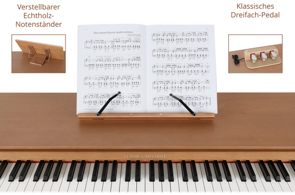 Classic Cantabile DP-730 OK Digital Piano Oak image 7