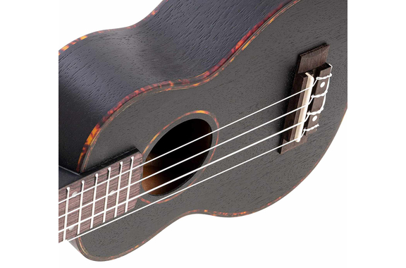 Cascha Premium Mahogany Soprano Left-Handed Ukulele Set Black image 7