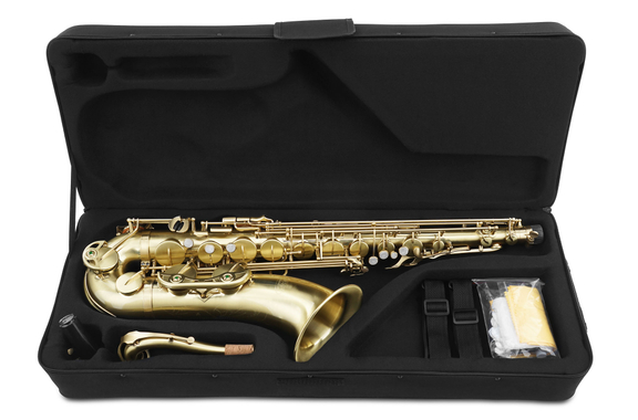 Classic Cantabile Winds TS-450 Geborsteld Tenorsaxofoon Set image 7