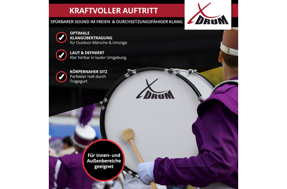 XDrum MBD-218 Grosse Caisse De Marche 18" x 12" image 7