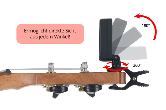 Classic Cantabile UT-4 Accordeur Clip Pour Ukulélés image 7