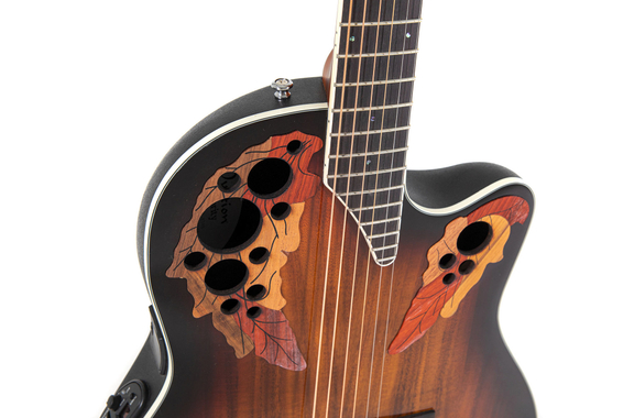 Ovation Celebrity Elite Plus CE48P Super Shallow Koa Burst image 7
