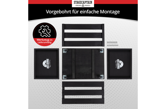 Stagecaptain SPK-100 BK Caisse à Disques "Emil" Noir image 7