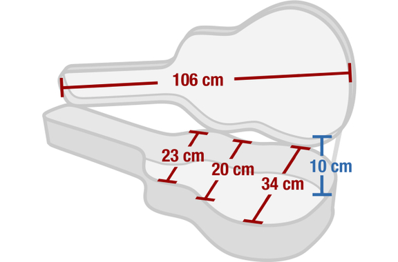 Rocktile Gitarrenkoffer Double Cut Style image 7
