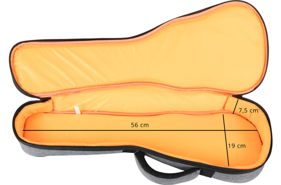 Funda Rocktile para Ukelele Soprano Gris/Naranja image 7