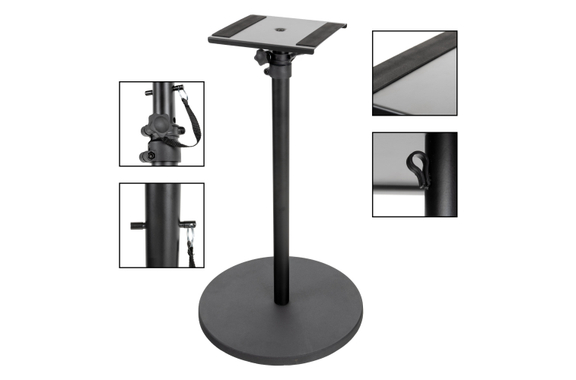 Pronomic SLS-128 BK Soporte para Monitor de Estudio con Base Redonda image 7
