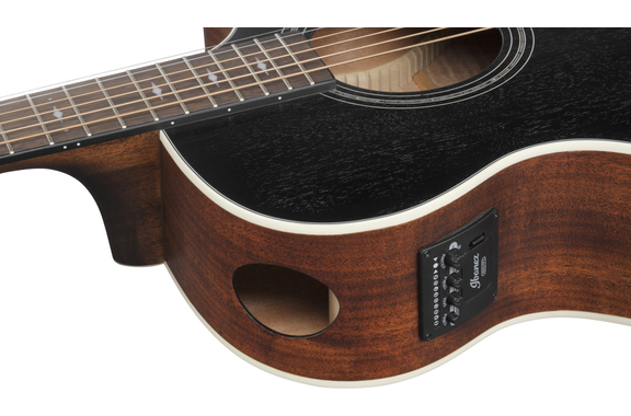 Ibanez AE140-WKH Weathered Black Open Pore image 7