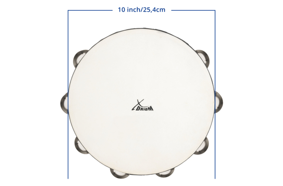 XDrum TMF10-BK Tamburello 10" con Pelle image 7