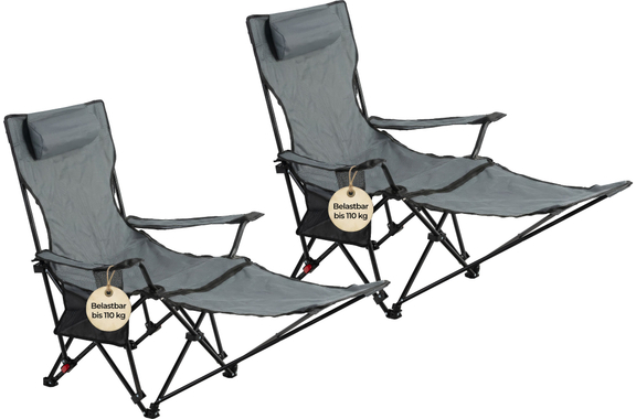 Stagecaptain CSF-600 MKII Nick Sillón De Camping Con Reposapiés, Set De 2 image 7