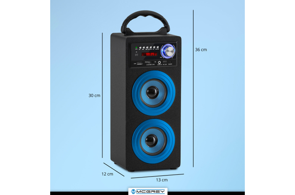 McGrey BS-20 Beachside Bluetooth Altavoz Azul image 7