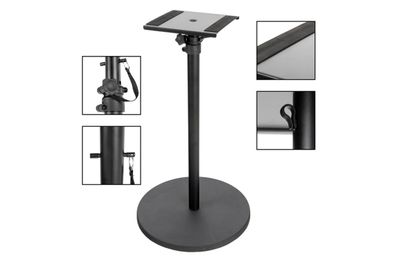 Pronomic SLS-128 BK Studio Monitor Stand with Round Base Pair image 7