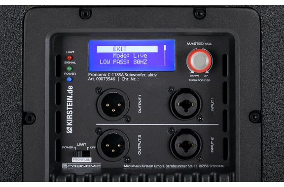 Pronomic C-118SA Active Subwoofer + Cover Set image 7