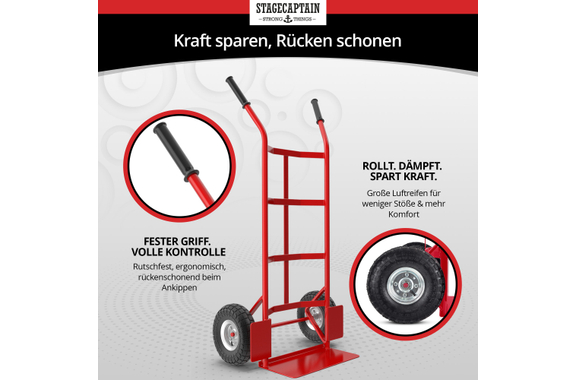 Stagecaptain Carryboy Hand Truck Red, max. 200 kg image 7