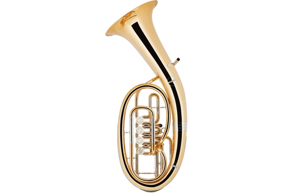 Miraphone Bb-Tenorhorn 47WL4 Loimayr Messing/Goldmessing 4-ventilig image 7