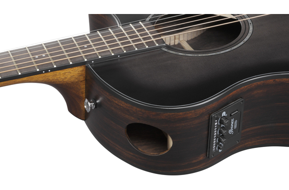 Ibanez AAM70CE-TBN Transparent Charcoal Burst image 7