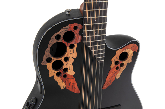 Ovation Celebrity Elite CE4412 Mid Cutaway 12-String Black image 7