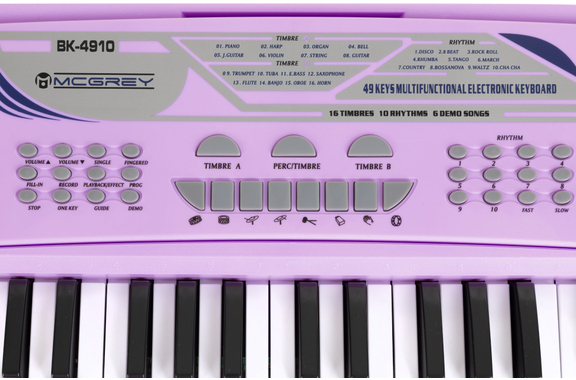 McGrey BK-4910VT Clavier Avec Microphone Et Casque Pour Enfants image 7