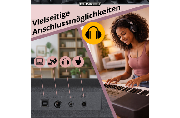 FunKey 61 MKII Keyboard schwarz  - Retoure (Zustand: sehr gut) image 7