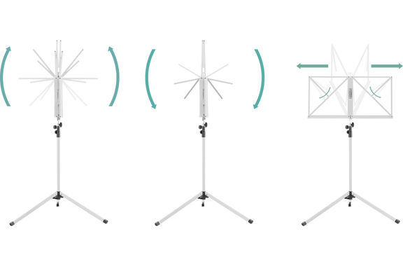Classic Cantabile 100 Atriles Medium Blanco Set de 10 image 7