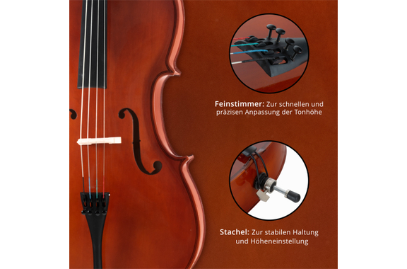 Classic Cantabile CP-100 1/2 Cello Set image 7