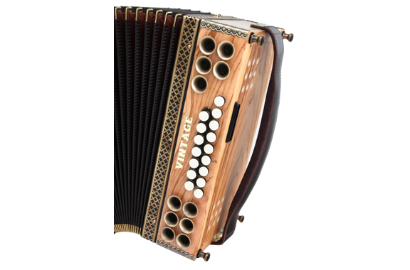 Zupan Vintage IVD, Harmonica Olive G-C-F-B demi-tons, basses mineures, basse H, pression de touche amplifiée image 7