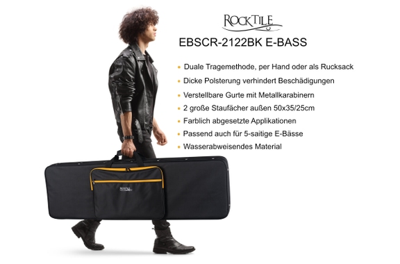 Rocktile EBSCR-2122BK Softcase E-Bass image 7