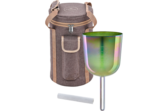 Meinl Sonic Energy ESOLCSB396 5,75" Bol Chantant En Cristal Essence Solfeggio Ut 396 Hz Vert Olive image 7