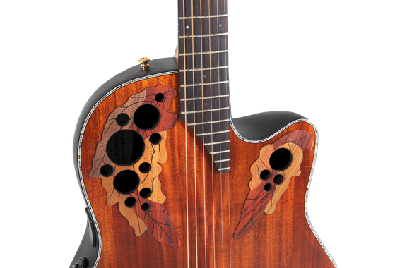 Ovation Celebrity Elite Plus CE44P Mid Cutaway Figured Koa image 7