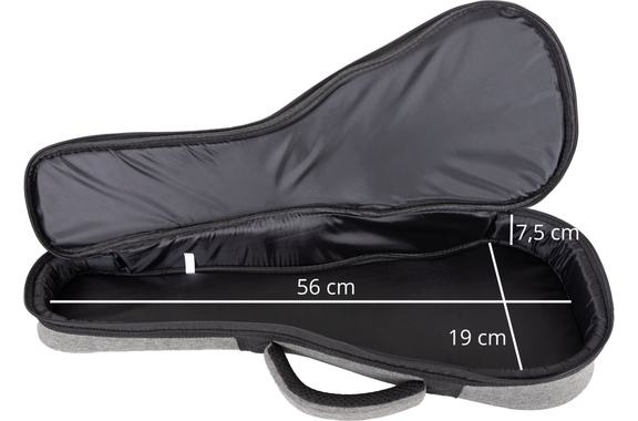Funda Rocktile para Ukelele Soprano Gris/Negro image 7
