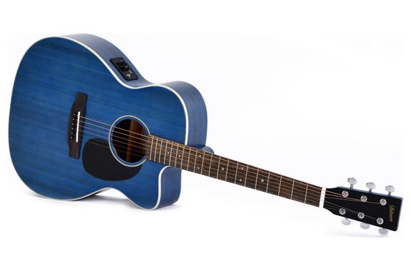 Ditson 000C-10E-TBL Translucent Ultramarine-Blue  - Retoure (Zustand: gut) image 7