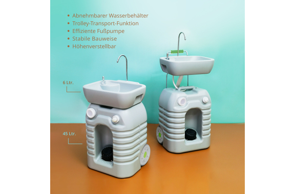 Stagecaptain PSW-45 Quixie Portables Waschbecken Deluxe Set image 7