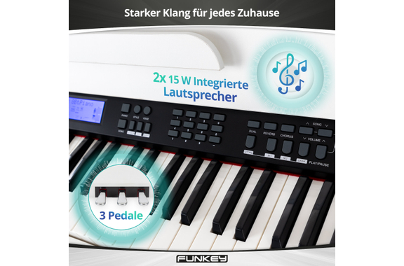 FunKey DP-88 II Digitalpiano wit image 7