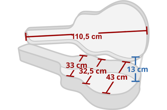 Rocktile Gitarrenkoffer 12-String Western image 7