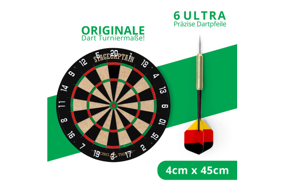 Stagecaptain DBS-1715C BullsEye Champion Dianas de Dardos + Set de Soporte Oro image 7